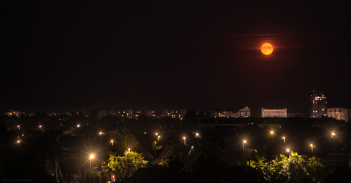 Кровавая луна над Бобруйском