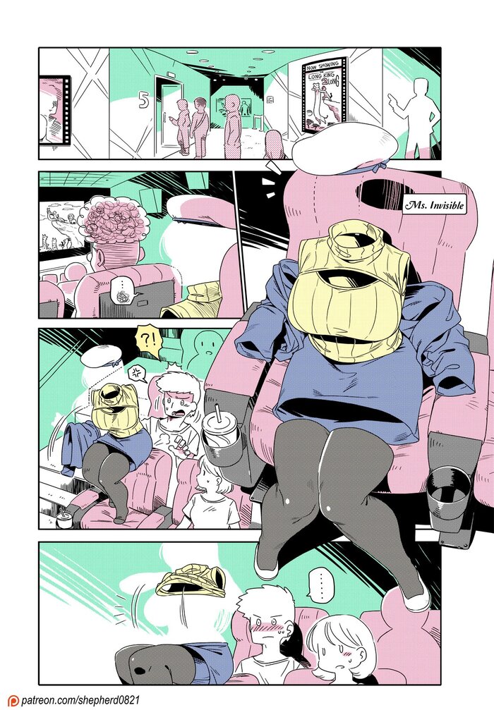 Мисс Невидимка в кинотеатре