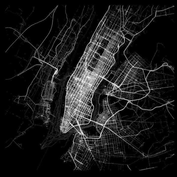 Следы моторизованного транспорта, отслеживаемые приложением Human