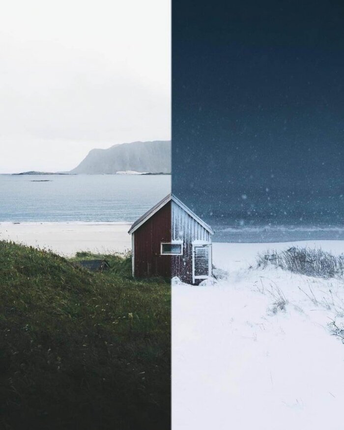 Лето-зима Фотография, Лето, Зима, Времена года