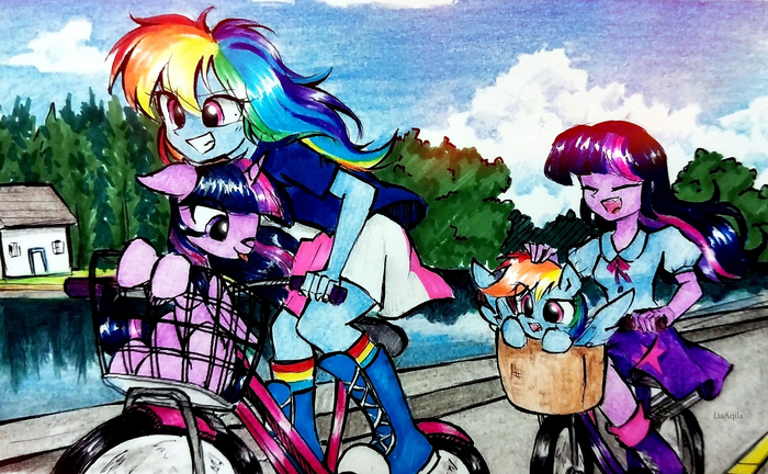  ,    My Little Pony, Twilight Sparkle, Rainbow Dash, Equestria Girls