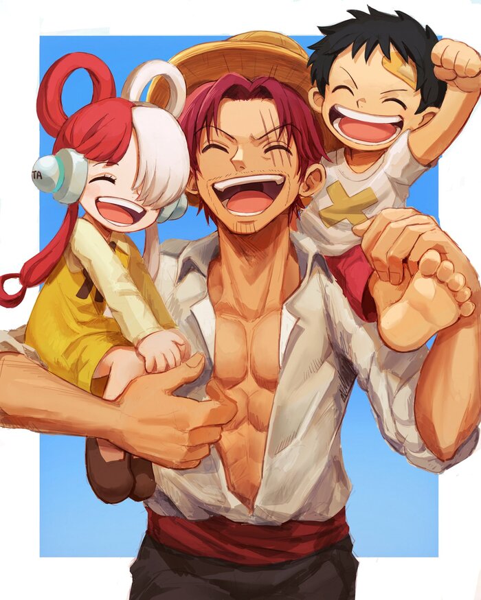 Uta , , Anime Art, One Piece, Uta (One Piece), Monkey D Luffy, 