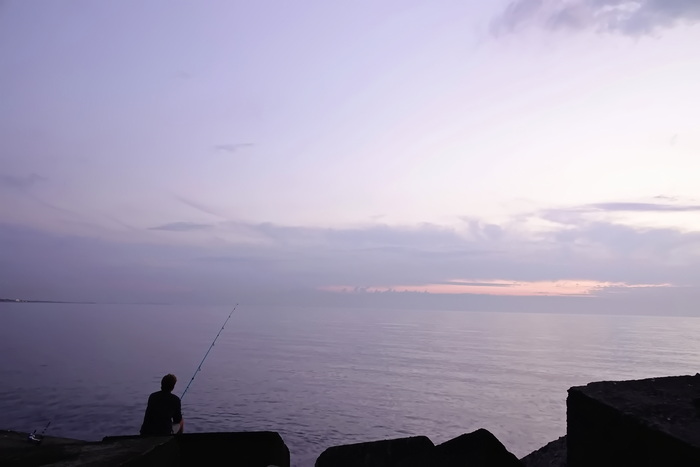 На закате...