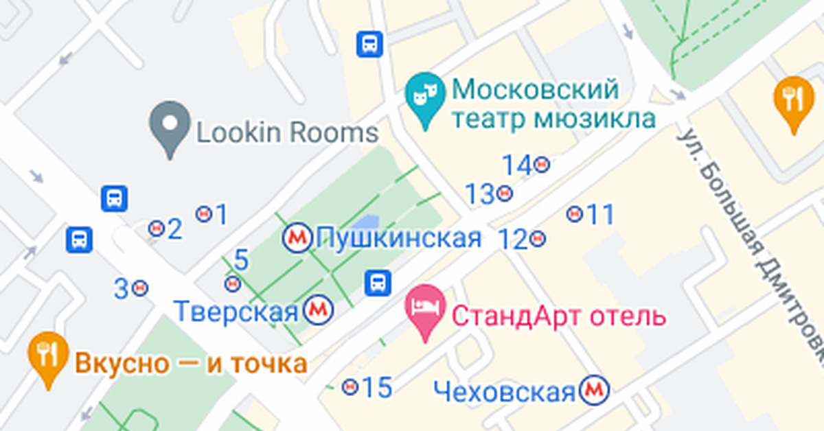 Чехова пушкинская карта