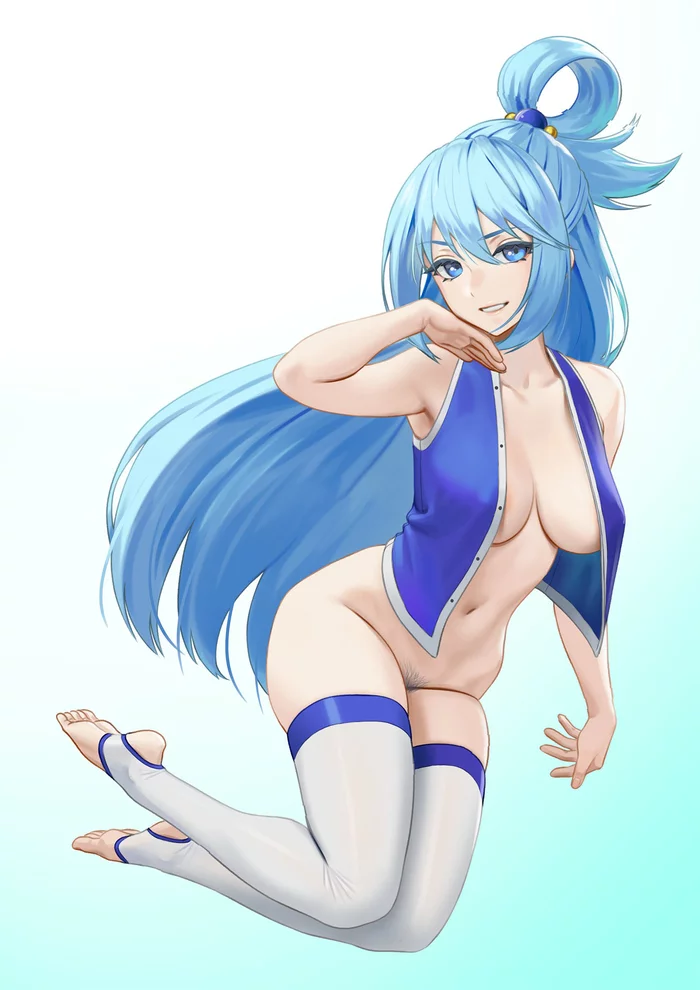 Aqua / NSFW, Anime Art, Аниме, Aqua, Konosuba, Рисованная эротика.