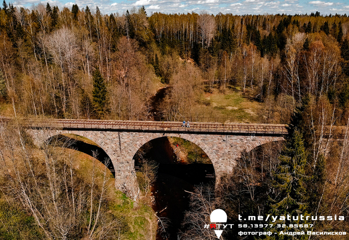 Красивые места России. Заброшенный арочный мост