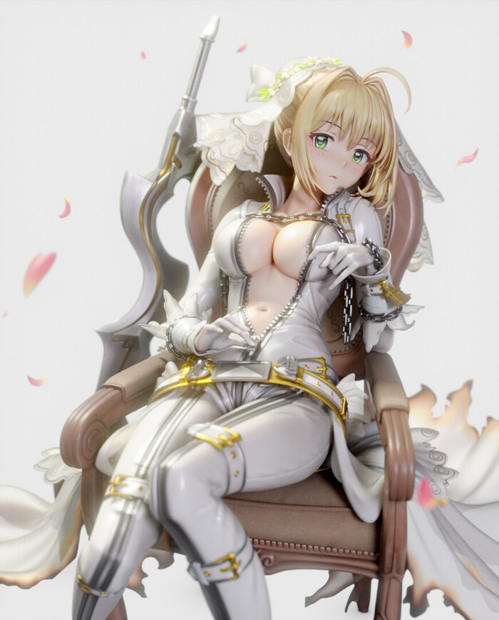 FATE , ArtStation, , Fate, Ishtar, Shuten Douji, Scathach, Yang Guifei, Miyamoto musashi, Kama, BB Fate, Saber Bride, 3D, Anime Art, 