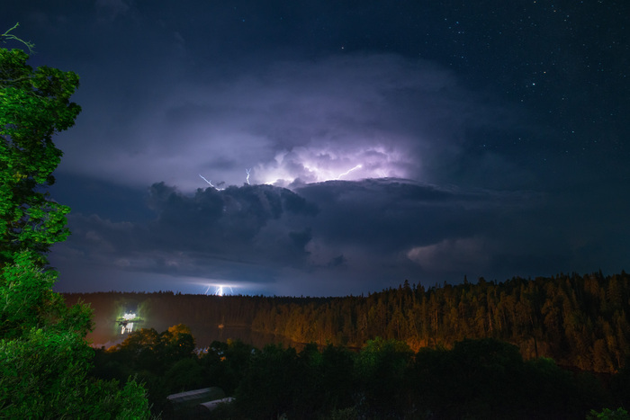 Ночь на 28 августа Валаам, Фотография, Карелия, Гроза, Молния, Длиннопост
