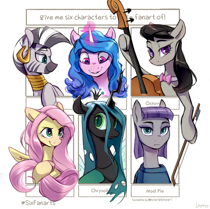   My Little Pony, Zecora, Izzy Moonbow, Octavia Melody, Fluttershy, Queen Chrysalis, Maud Pie