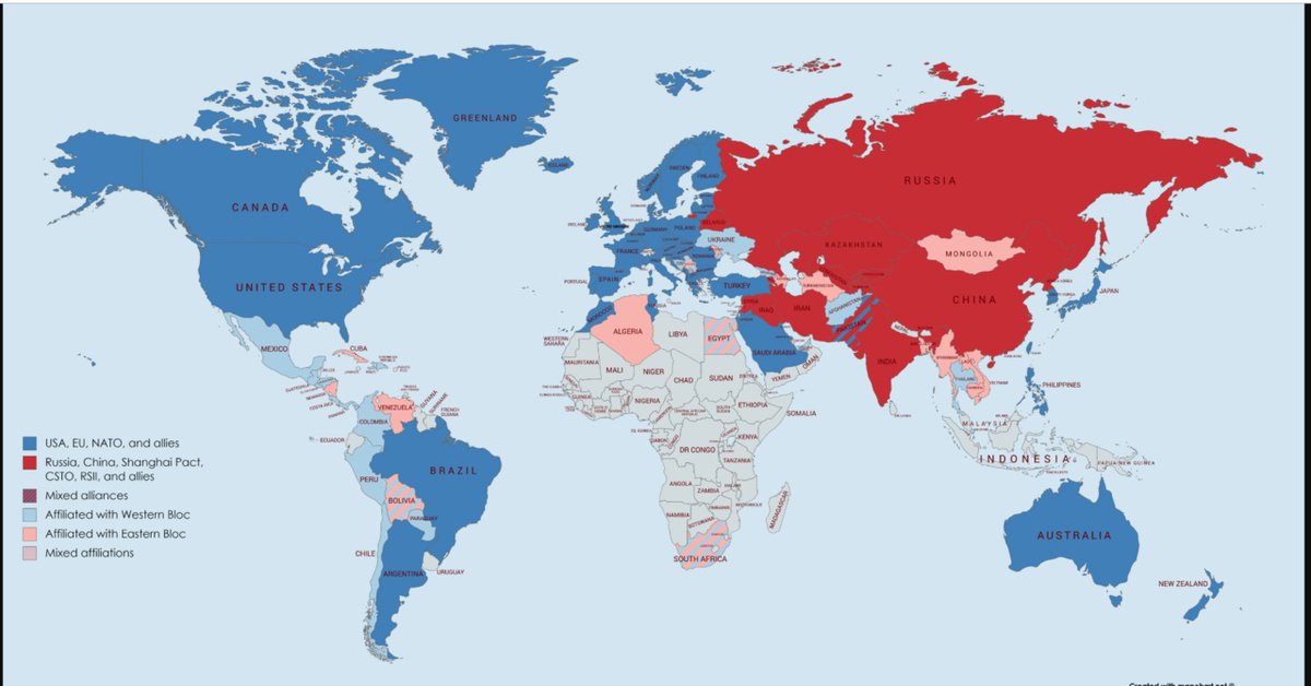 Карта влияния сша