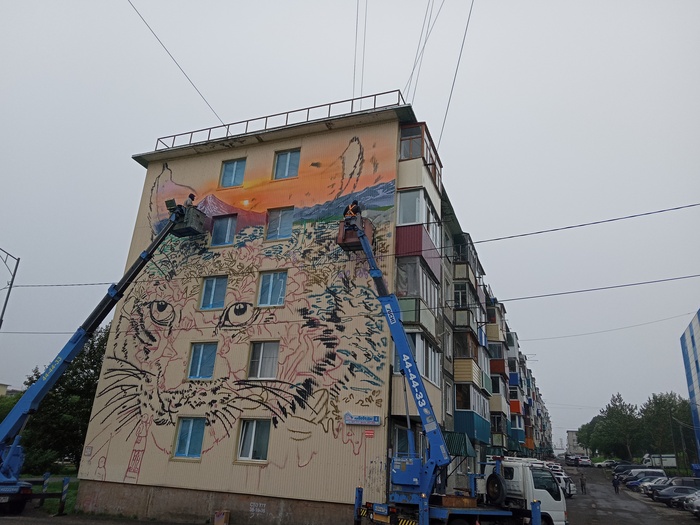 Начало и конец Граффити, Город, Петропавловск-Камчатский, Длиннопост, Мурал