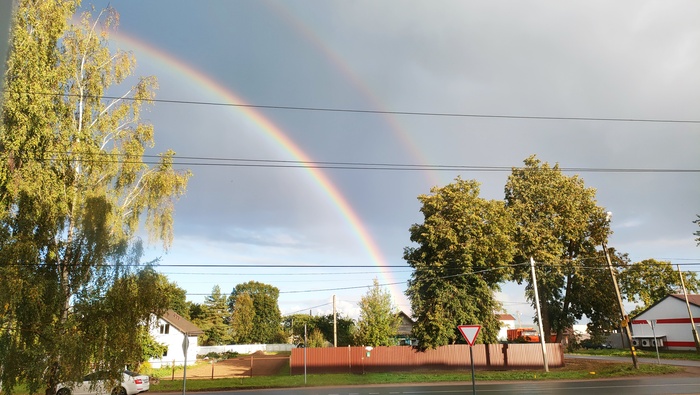 Вот и я "поймала" радугу)