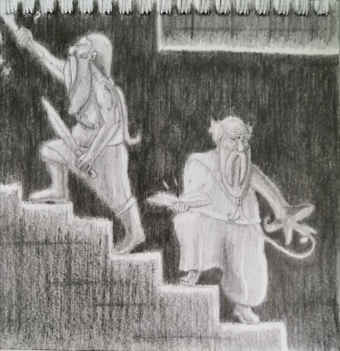 Рисунок дня: "В заброшенных копях"