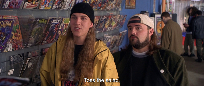 Знаешь, что делают в тюрячке? Toss the salad