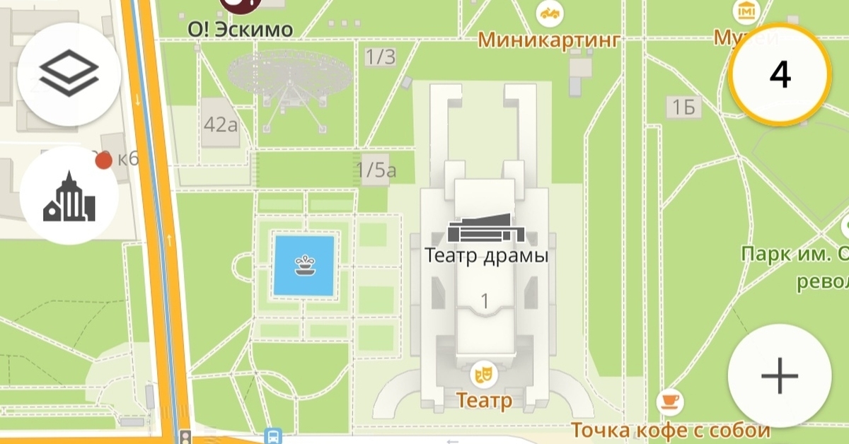 Ростов театральная площадь карта