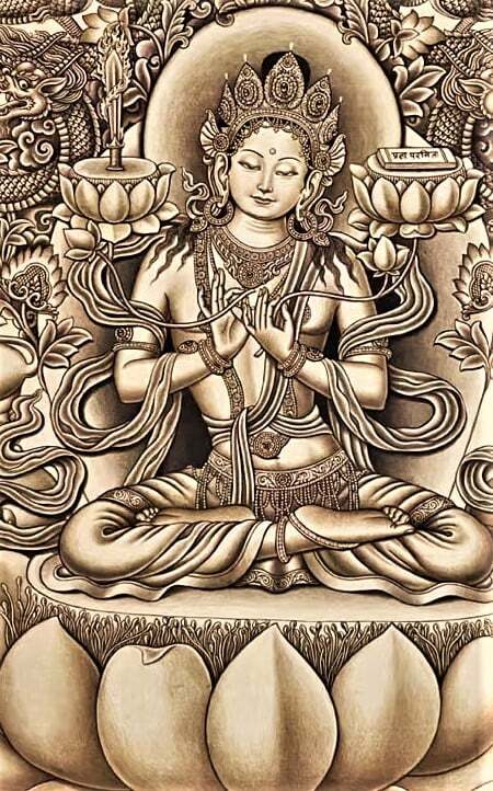 Черно-белый Будда