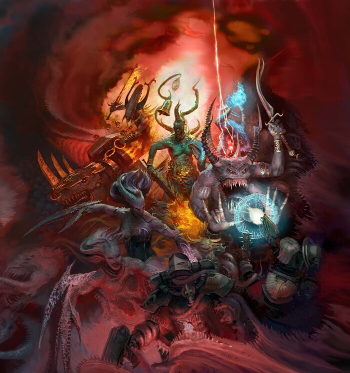 Heralds of Chaos , ArtStation, Wh Art, Warhammer 40k, 