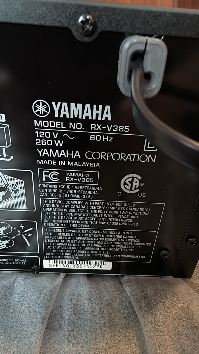   Yamaxa RX-V385  , Yamaha,  , ,    , 