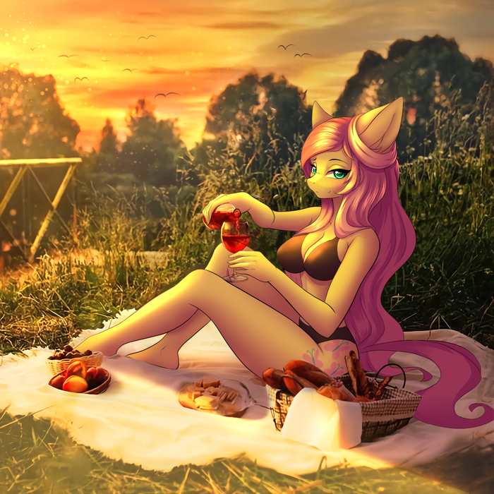   My Little Pony, Ponyart, Fluttershy, MLP Edge, 