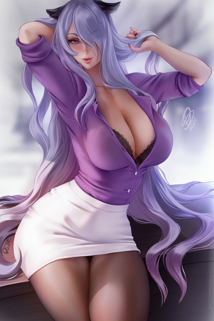 Camilla , Anime Art, Fire emblem, Camilla, Olchas,  , , , , Animal Ears,  , , 