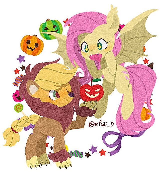    My Little Pony, Ponyart, Applejack, Flutterbat