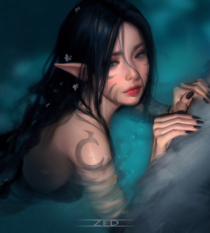 Siren , ArtStation, , , Trung Bui