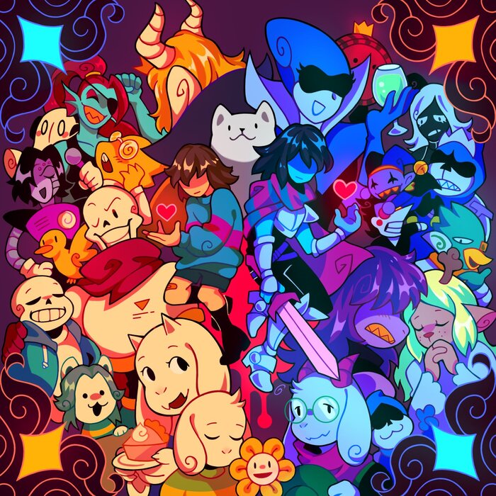        Undertale, , Alltogether, , Frisk, Chara, Asriel, Toriel, Asgore, Papyrus, Sans, Undyne, Alphys, W D Gaster, Muffet, Mettaton, Napstablook, Monster Kid, , YouTube, 