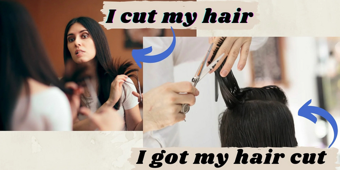  -   ? (I cut my hair - )