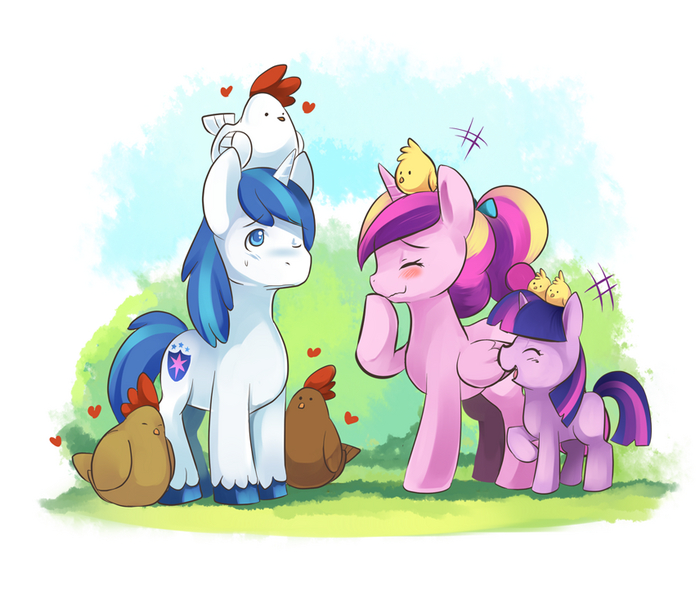    My Little Pony, Ponyart, , Shining Armor, Princess Cadance, Twilight Sparkle