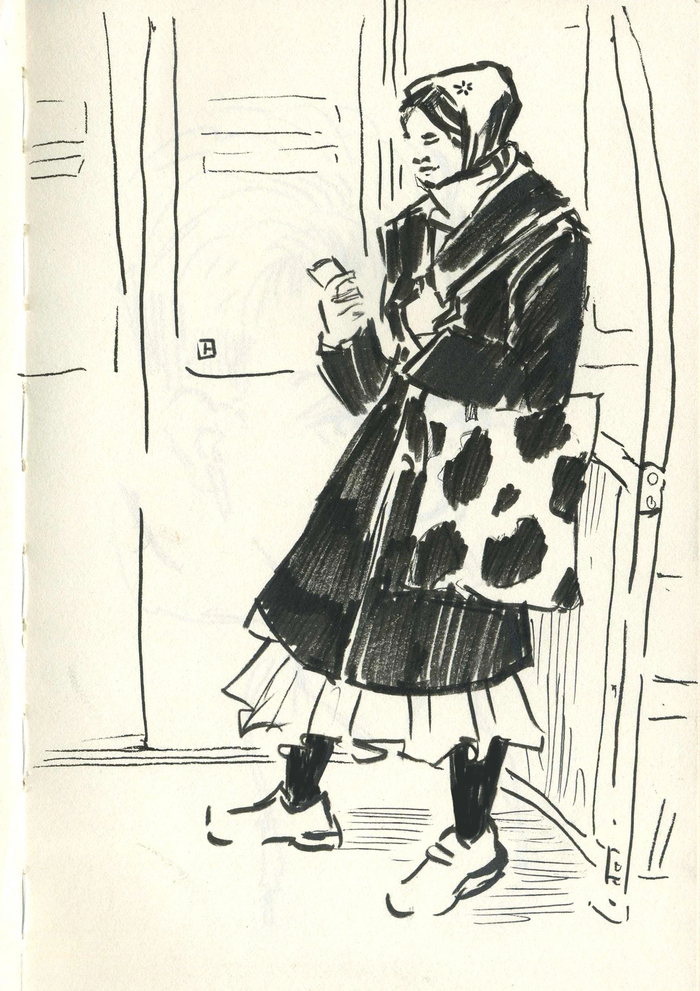 Метро Метро СПБ, Метро, Набросок, Скетч, Тушь, Арт, Рисунок, Рисование, Длиннопост