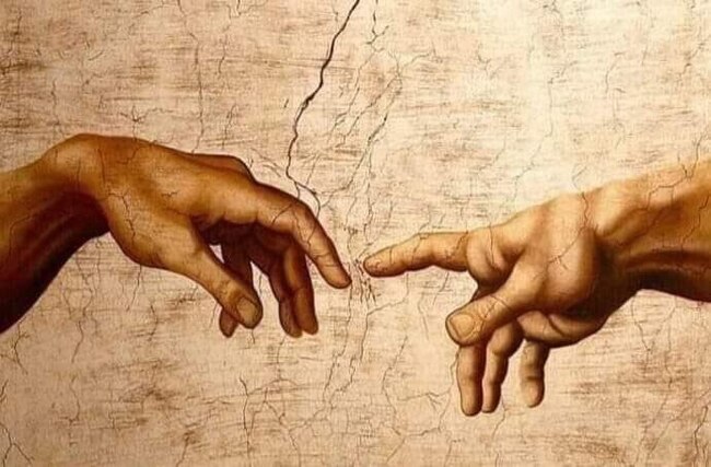 Почему пальцы Бога и Адама не соприкасаются на знаменитом произведении искусства Микеланджело? Искусство, Художник, Картина, Смысл