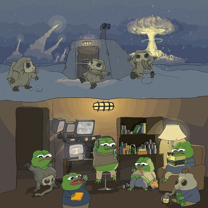 Пепе ) Pepe, Ядерная война, Бункер, Картинки