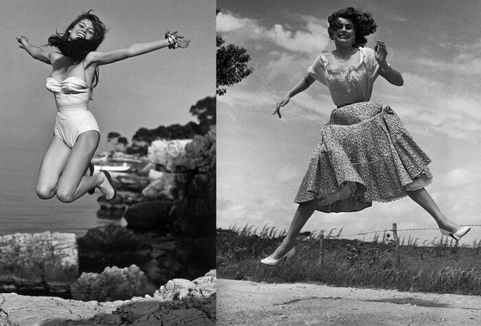 Фотографии знаменитостей в прыжке Мэрилин Монро, Старое фото, Черно-белое фото, Знаменитости, 50-е, Длиннопост