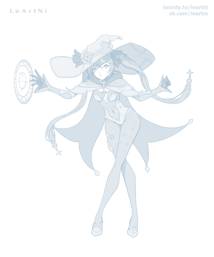 Mona (Genshin Impact) , Anime Art, Genshin Impact, Mona (Genshin Impact), , ,  ,  , 