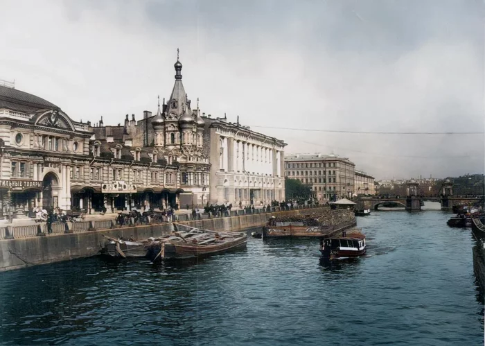 Санкт-Петербург в начале ХХ века Старое фото, Колоризация, История, Фотография, Российская империя, Санкт-Петербург, 20 век, Длиннопост