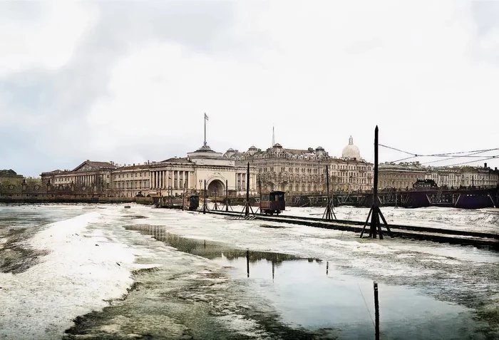 Санкт-Петербург в начале ХХ века Старое фото, Колоризация, История, Фотография, Российская империя, Санкт-Петербург, 20 век, Длиннопост