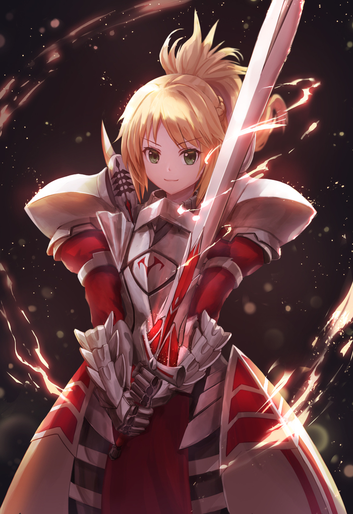 Mordred , Anime Art, Fate, Fate Apocrypha, Mordred, , Lunacle