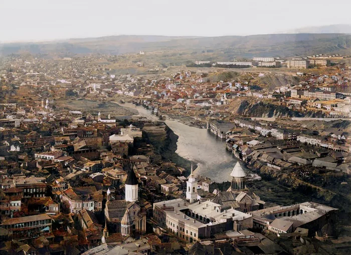 Тифлис конца XIX – начала XX веков Старое фото, Колоризация, Фотография, Храм, История, Российская империя, Грузия, Тбилиси, Длиннопост