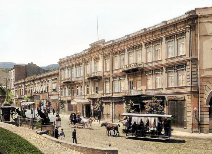 Тифлис конца XIX – начала XX веков Старое фото, Колоризация, Фотография, Храм, История, Российская империя, Грузия, Тбилиси, Длиннопост