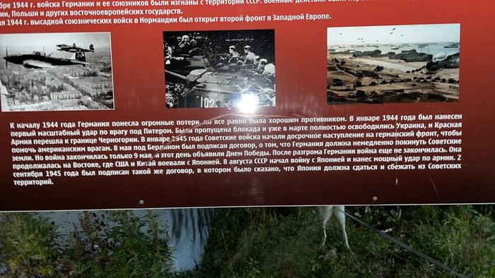 Плакат возле дома посвященный ВОВ. Шедевр на века