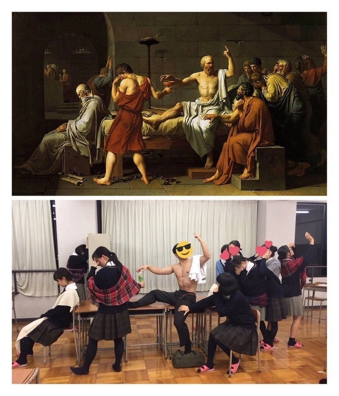 "Смерть Сократа" в исполнении японских школьников