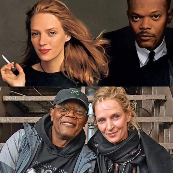 Сэмуель Л. Джексон и Ума Турман