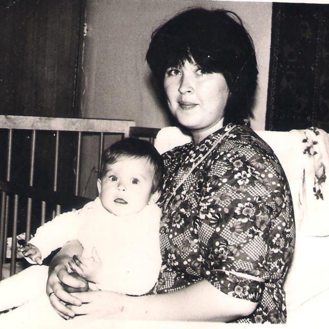 Мама и я Старое фото, Ретро, СССР, Волна постов, Черно-белое фото