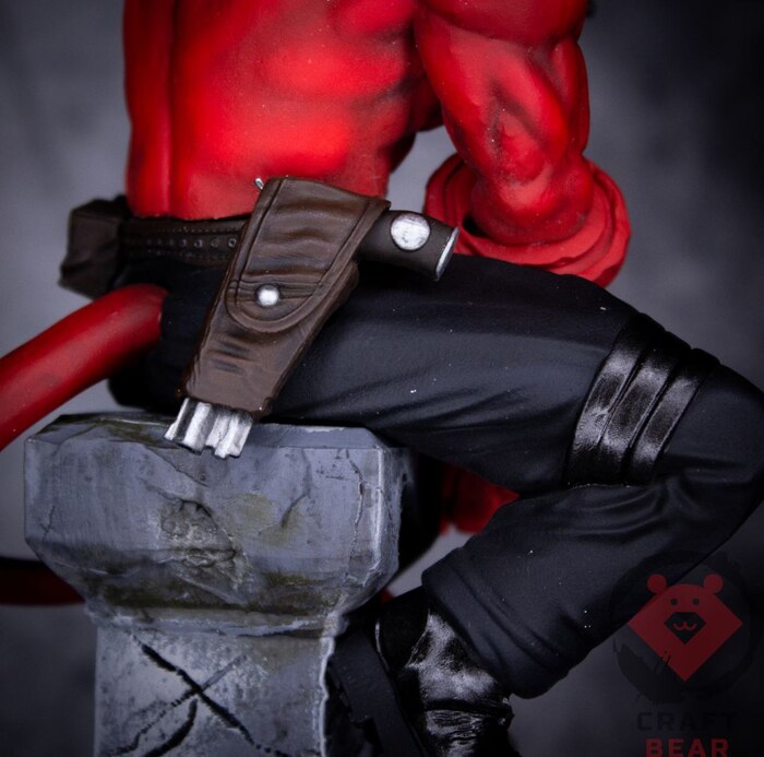 Hellboy Кросспостинг, Pikabu Publish Bot, Фигурки, Миниатюра, Поделки, Подарки, Своими руками, Покраска, Сувениры, Хеллбой, Комиксы, Видео, Вертикальное видео, 3D печать, Покраска миниатюр, Коллекционирование, 3D принтер, Комиксы-канон, Длиннопост