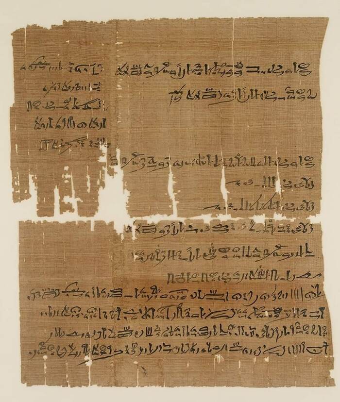 Завещание Древний Египет, Папирус, Завещание, Древность, Музей, Фотография
