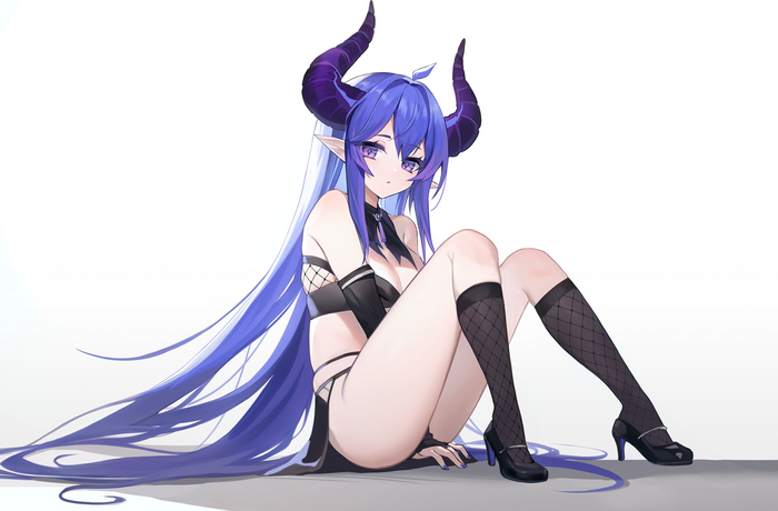 Demon Girl Anime Art, , Original Character, , Monster Girl