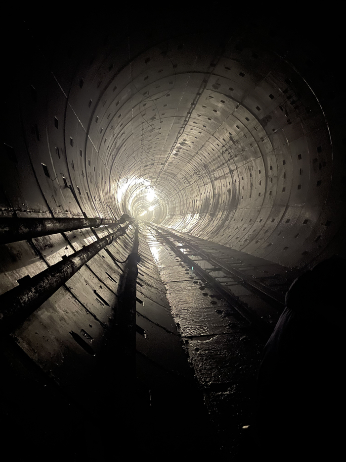 Перегонный тоннель метро Фотография, Тоннель, Метро, Метро СПБ