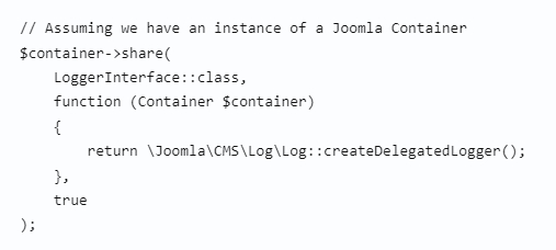 Dependency Injection Containers (DI )  Joomla 4 , Joomla, , Di, PHP, Cms, Framework, Web, Web-, 