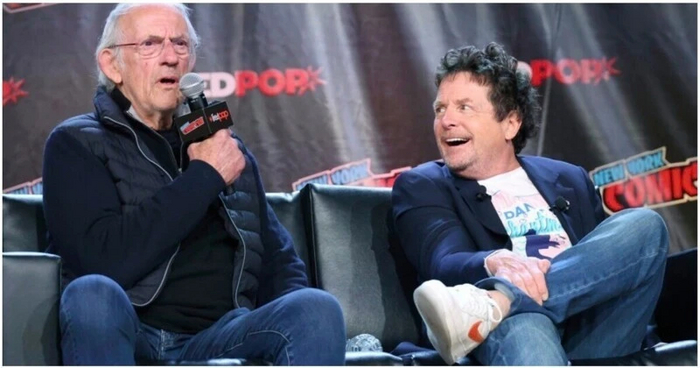 Встреча исполнителей главных ролей в трилогии «Назад в будущее» через 37 лет после выхода первой части