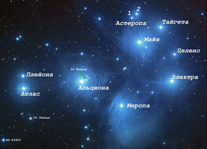 Плеяды — голубая лагуна звездных морей Астрономия, Космос, Звезды, Созвездия, Телец, Плеяды (звездное скопление), Длиннопост